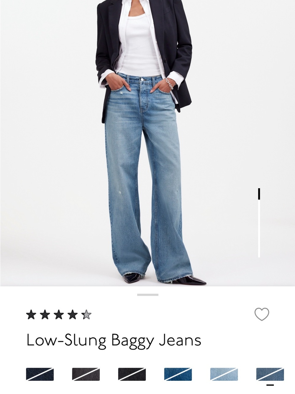 Madewell Low Slung Baggy Hamburg Wash - Picture 6 of 6